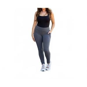 NEW JULIA ROSE carmen full length leggings with pockets in charcoal
